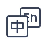 支持中英文版本优势